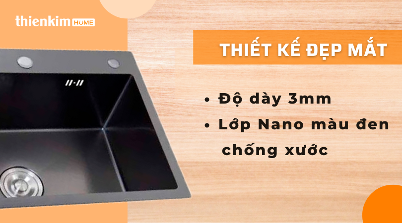 Chậu rửa chén Legos 6045 Nano đẹp mắt